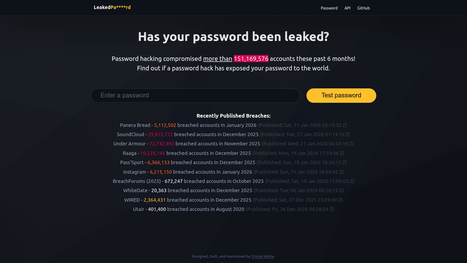 leakedpassword.com preview
