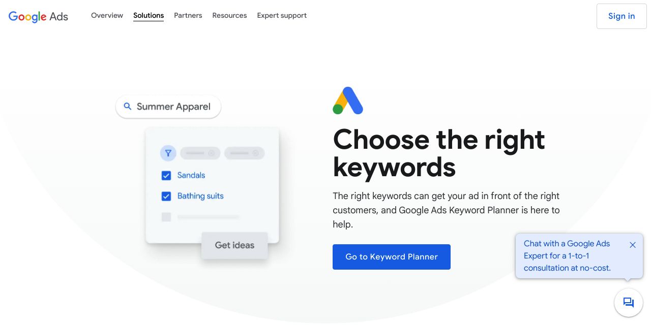 Choose the Right Keywords with Our Research Tools - Google Ads