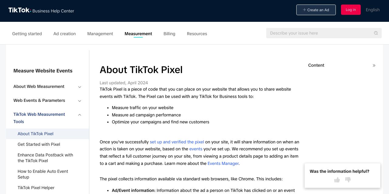 About TikTok Pixel