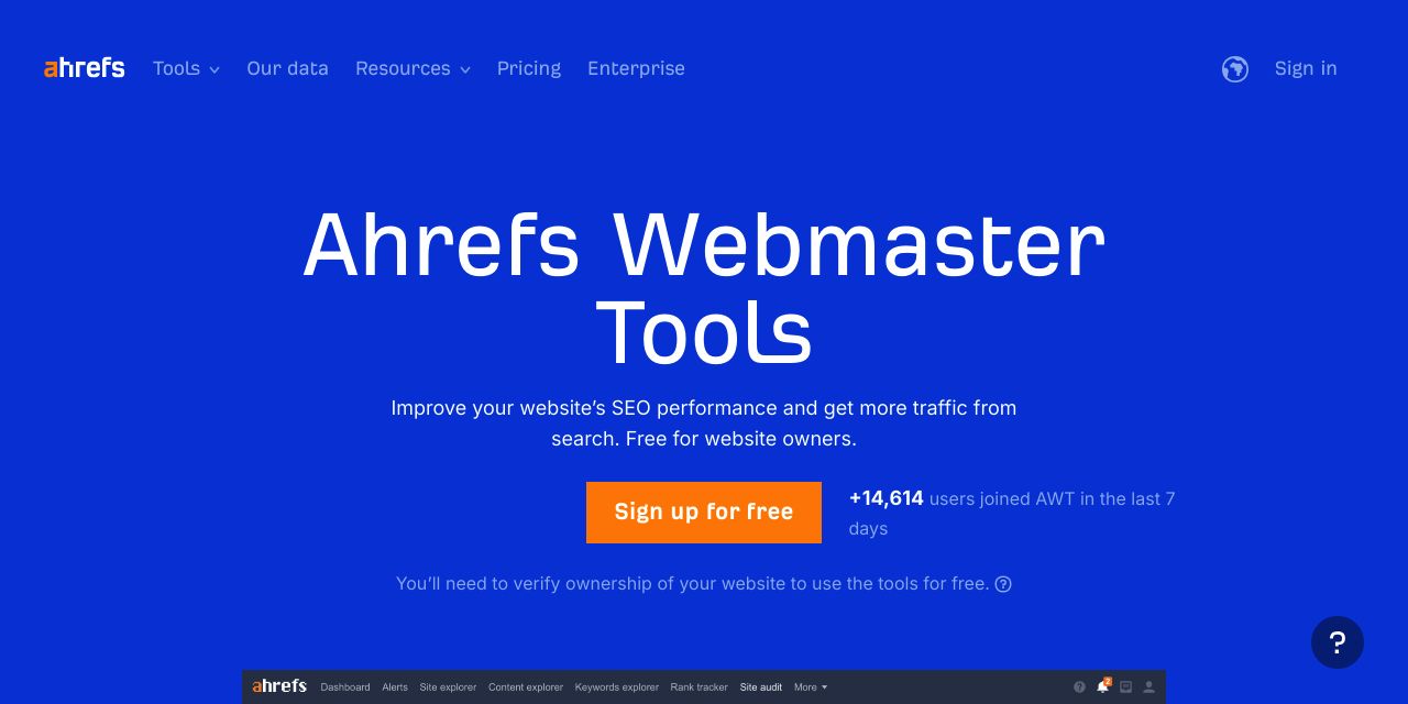 Webmaster tools â€“ Audit & Improve Your Website