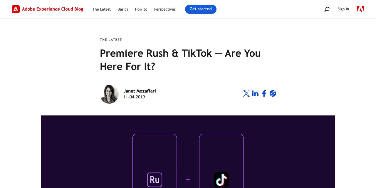 Premiere Rush & TikTok — Are You Here For It?