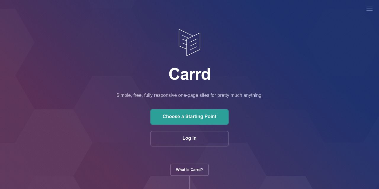 Carrd - Simple, free, fully responsive one-page sites for pretty much anything