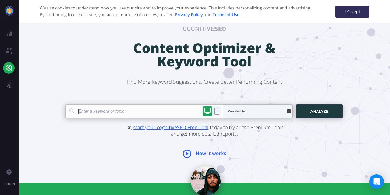 #1 Keyword Tool by cognitiveSEO | Keyword Explorer & Content Optimization