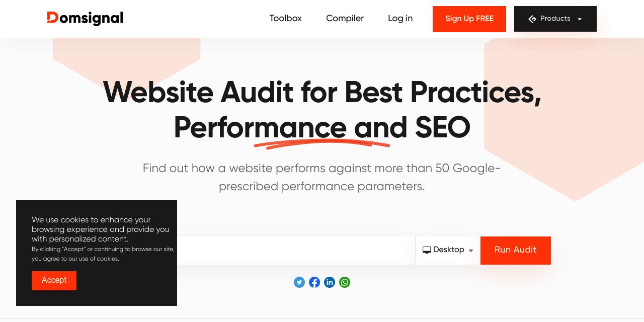 Audit your website for SEO and performance - Geekflare Tools