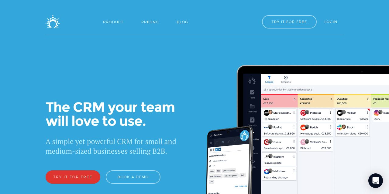 Salesflare - Simple yet powerful CRM for small businesses
