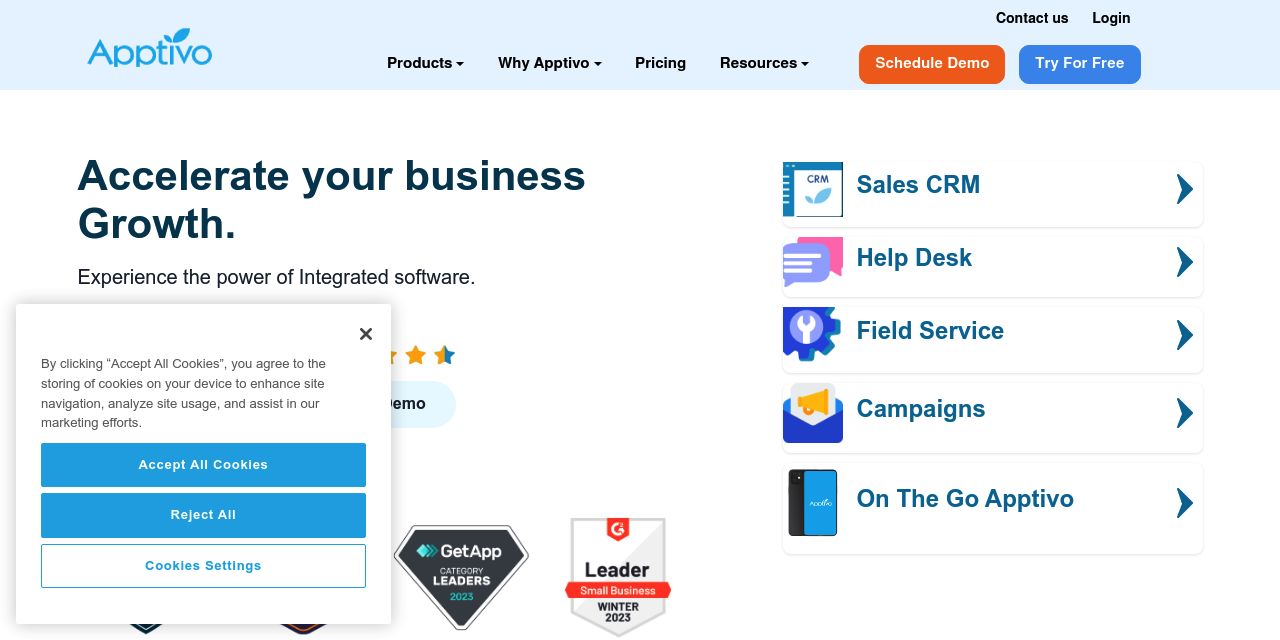 Apptivo - Cloud Business Management Software Suite