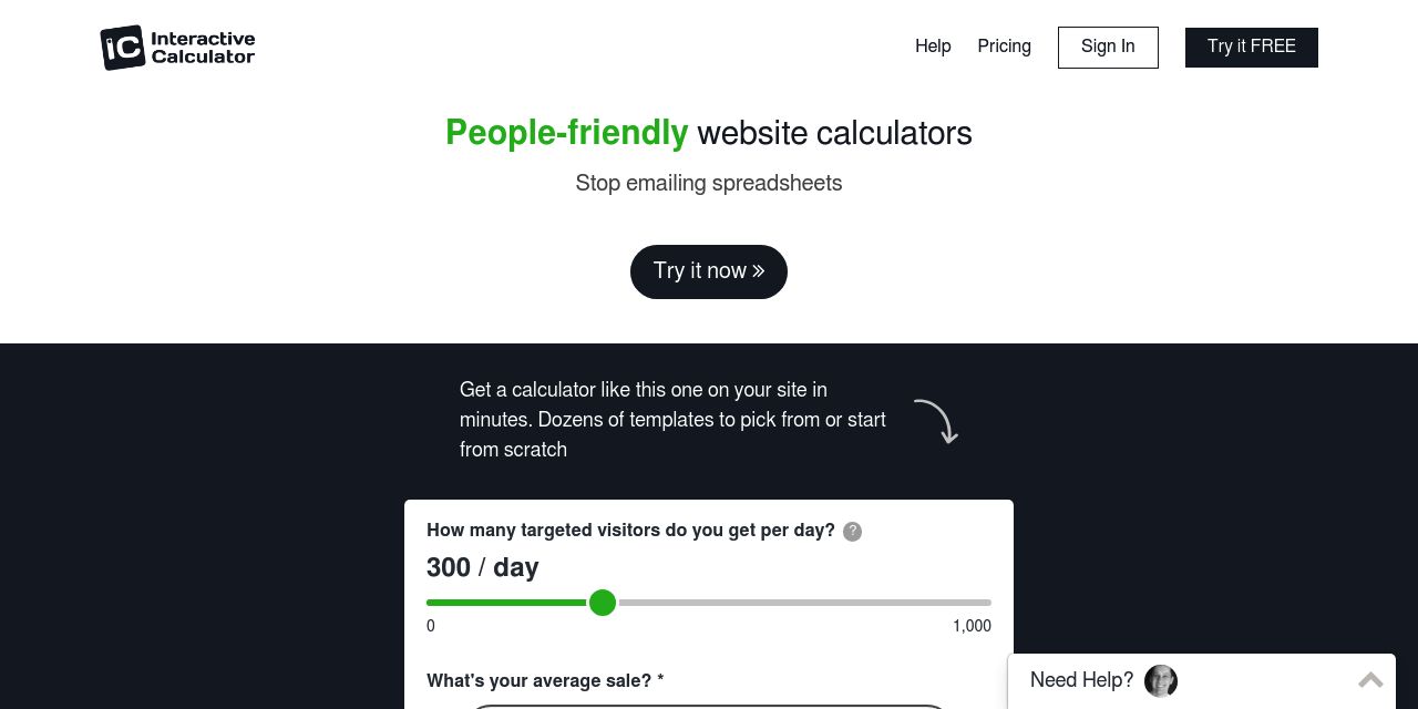 Interactive Calculator Builder that you can embed on your website HubSpot icon Shopify icon Wix icon