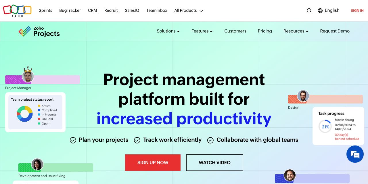 Online Project Management Software - Zoho Projects