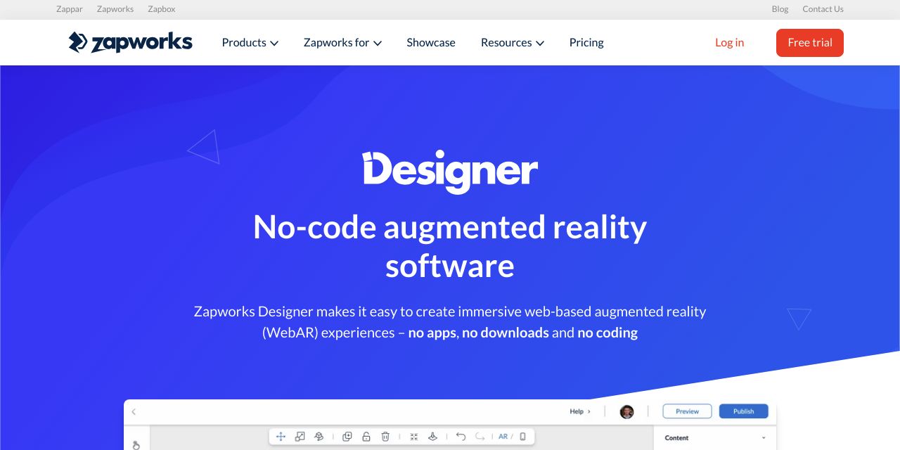 ZapWorks Designer: All AR. No Coding