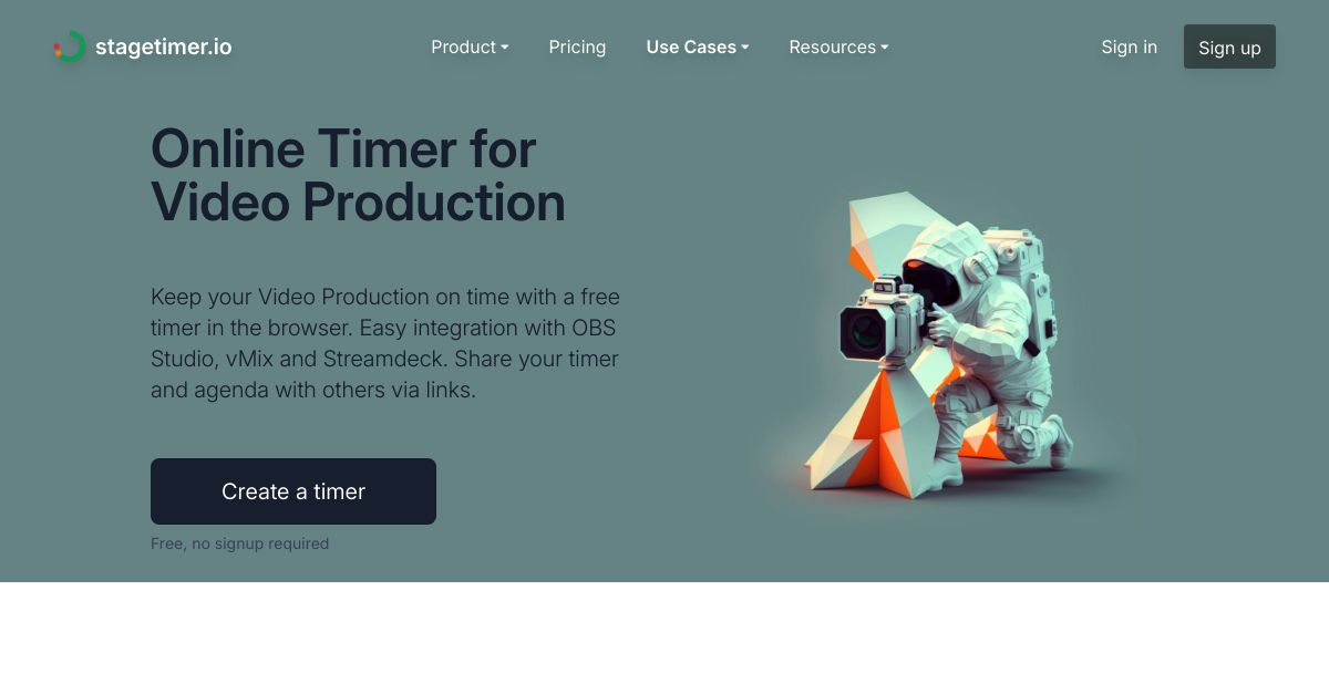 Online Timer for Video Production